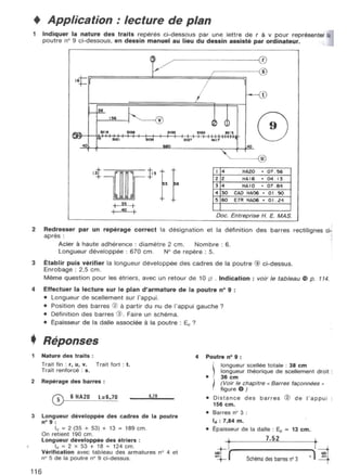  lecture de plan ( bâtiment - béton armé )