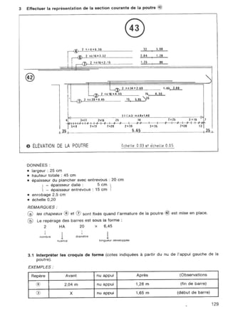  lecture de plan ( bâtiment - béton armé )