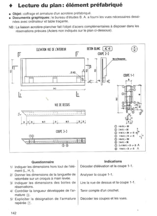  lecture de plan ( bâtiment - béton armé )