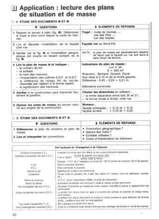  lecture de plan ( bâtiment - béton armé )