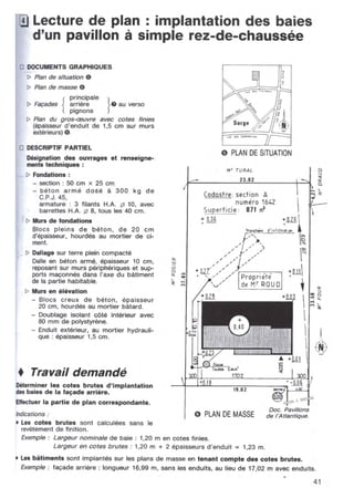  lecture de plan ( bâtiment - béton armé )