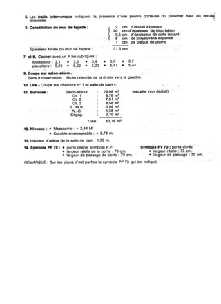 lecture de plan ( bâtiment - béton armé )