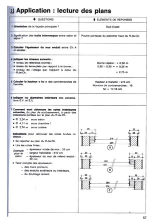  lecture de plan ( bâtiment - béton armé )