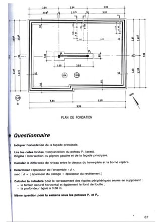  lecture de plan ( bâtiment - béton armé )