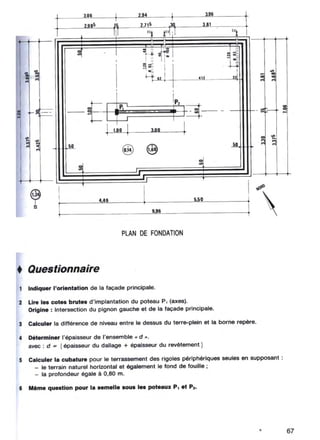  lecture de plan ( bâtiment - béton armé )