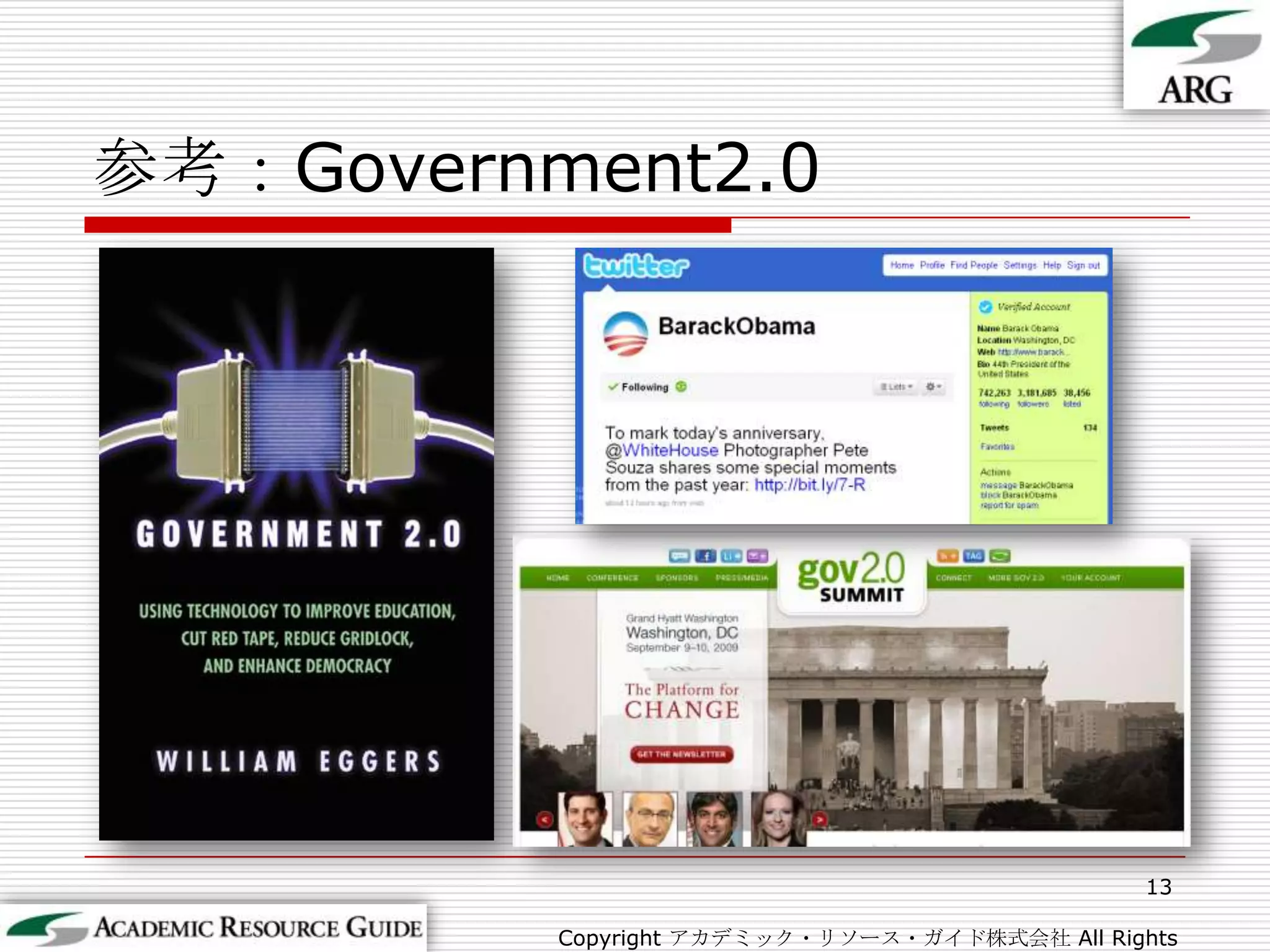 参考：Government2.013Copyright アカデミック・リソース・ガイド株式会社 All Rights Reserved.