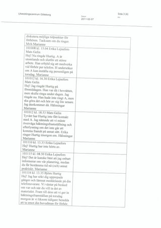 - Assange investigation (Sweden) SMS Marianne Ny and Lejnefors with Bjorn Hurtig 