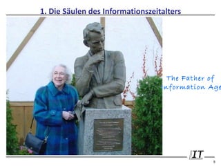 1. Die Säulen des Informationszeitalters




                                    The Father of
                                  Information Age




                                              9
 