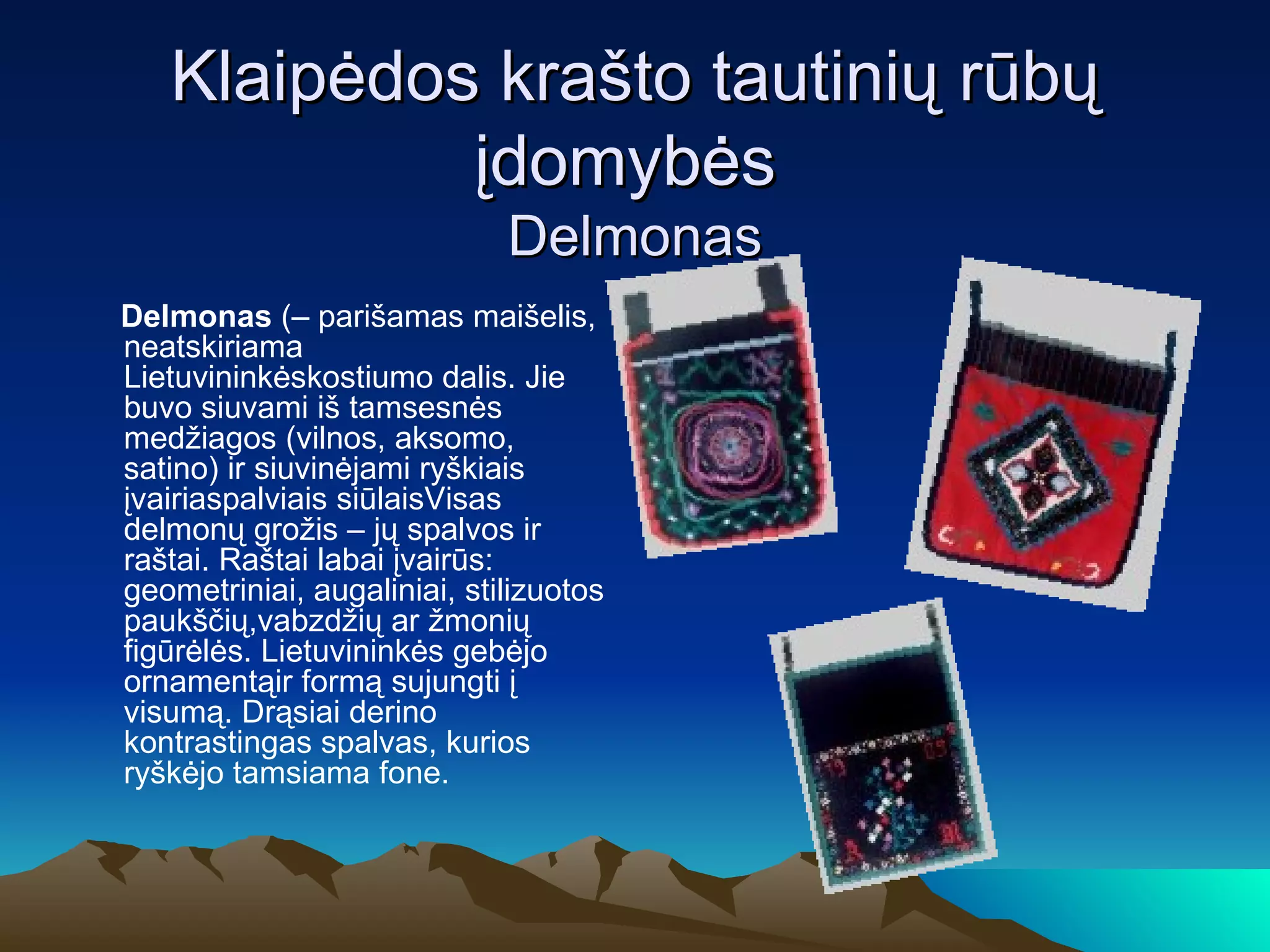 Klaipedos krasto tautiniai rubai | PPT