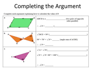 Completing the Argument
 
