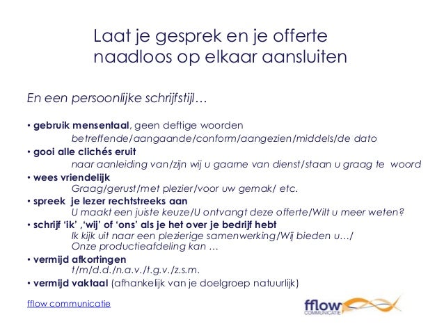 Klantgericht verkopen. Overtuigende offertes schrijven. Hoe doe je da…