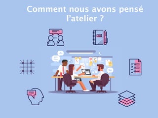 Comment nous avons pensé
l’atelier ?
 