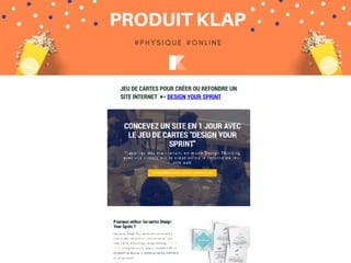 JEU DE CARTES POUR CRÉER OU REFONDRE UN
SITE INTERNET ➸ DESIGN YOUR SPRINT
 