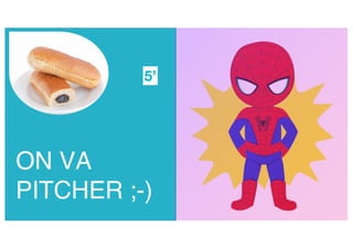 10
ON VA PITCHER ;-)
10’
ON VA
PITCHER ;-)
5’
 