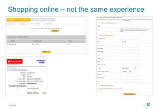 Shopping online – not the same experience




11/28/12                                3
 