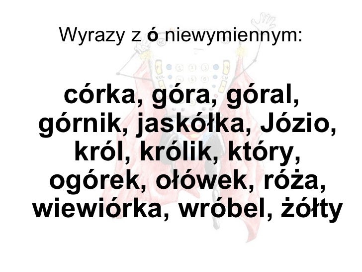 Wyrazy, które musisz znać klasa I