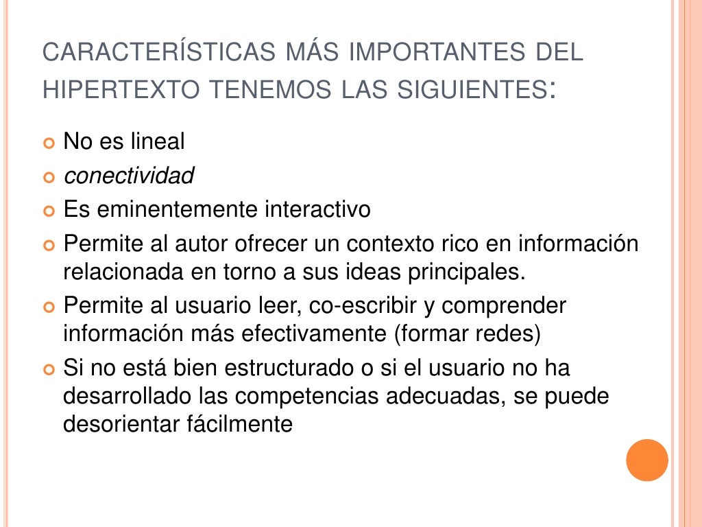 Uso de Hipertexto y Multimedia