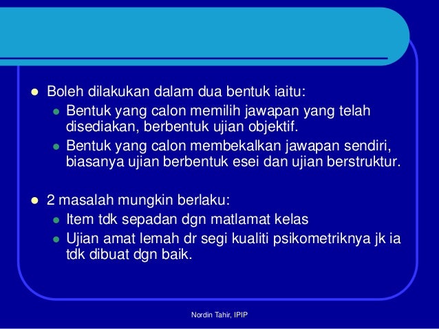 Klasifikasi ujian (1)