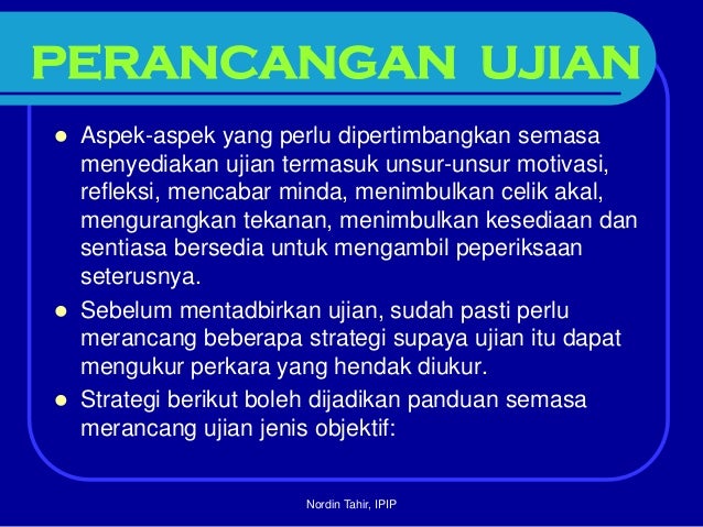 Klasifikasi ujian (1)