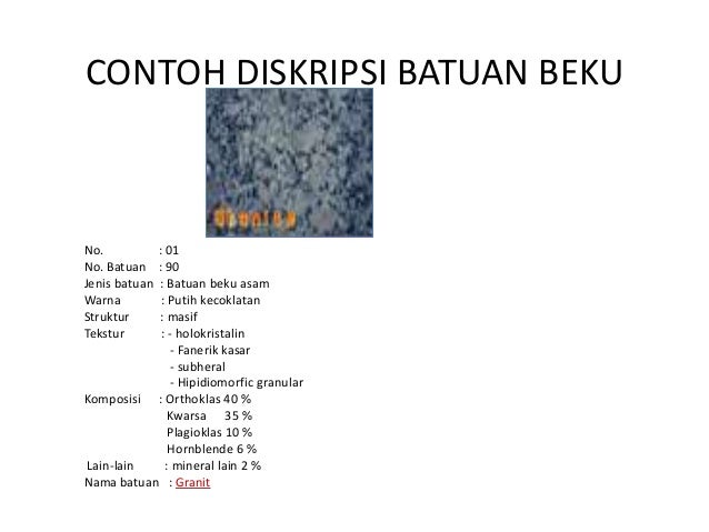 Klasifikasi batuan beku