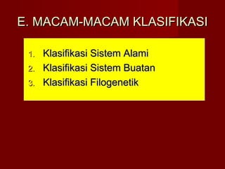 Klasifikasi makhluk hidup | PPT