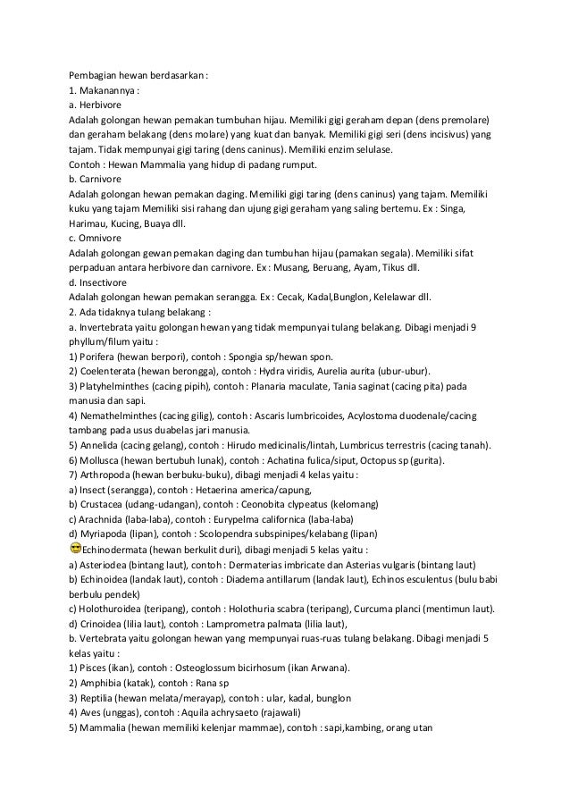 Klasifikasi makhluk hidup