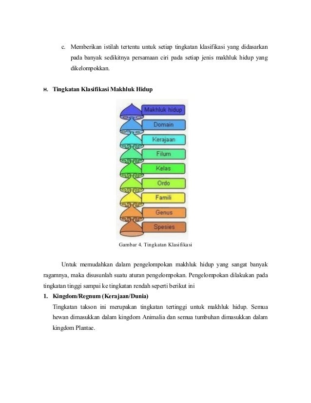 Klasifikasi Makhluk Hidup Bahan Ajar