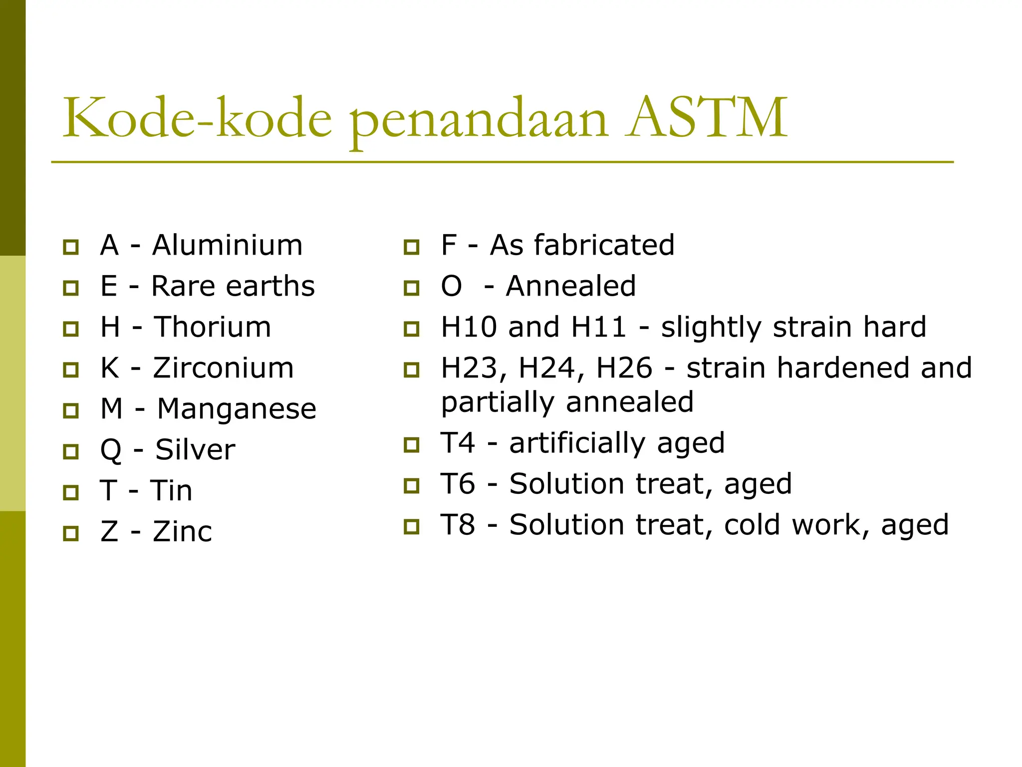 Kode Rak Material Klasifikasi Material Teknik (material).ppt