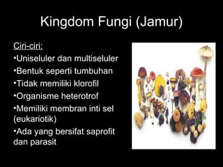 Jamur Multiseluler Materi IPA Biologi Kelas 7: Klasifikasi Makhluk Hidup | PPT