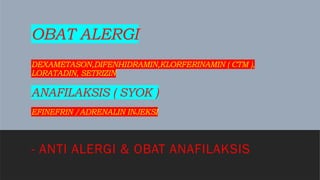 Klasifikasi Obat Berdasarkan Kelas Farmakologis dan Terapi | PPTX