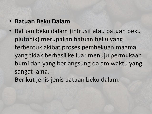 Klasifikasi struktur batuan beku