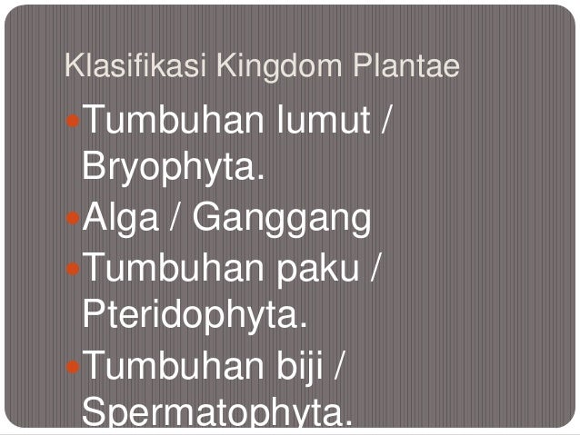 Klasifikasi tumbuhan