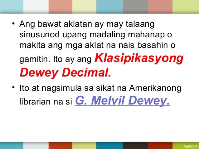 klasipikasyon dewey decimal 10 638
