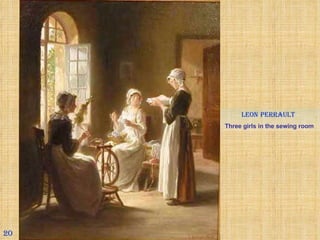 20 Leon   Perrault   Three girls in the sewing room 
