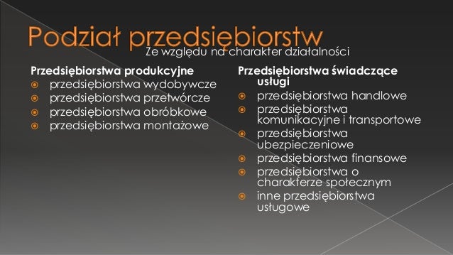 Sprawdzian Krok W Przedsiębiorczosc Rozdzial 2 Klasyfikacja przedsiębiorstw
