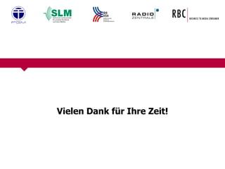 Vielen Dank für Ihre Zeit! 