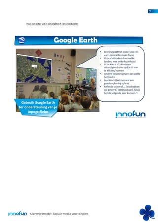 7


Hoe ziet dit er uit in de praktijk? Een voorbeeld!




   Klavertje4model: Sociale media voor scholen
 