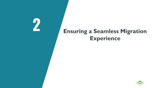 2 Ensuring a Seamless Migration
Experience
 