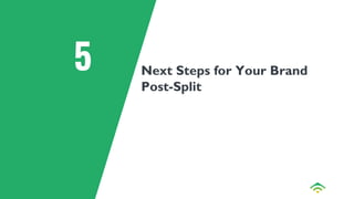 5 Next Steps for Your Brand
Post-Split
 