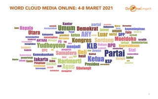 WORD CLOUD MEDIA ONLINE: 4-8 MARET 2021
9
 