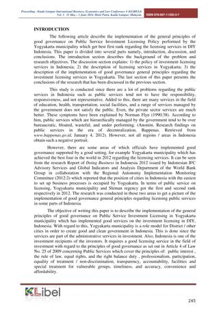 Proceeding - Kuala Lumpur International Business, Economics and Law Conference 4 (KLIBEL4) 
Vol. 1. 31 May – 1 June 2014. ...