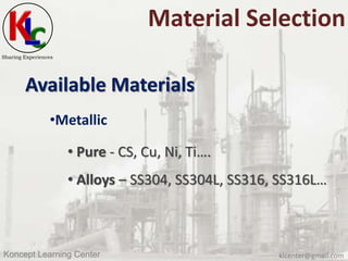 Material Selection | PPSX
