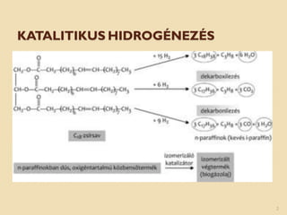 KATALITIKUS HIDROGÉNEZÉS
2
 