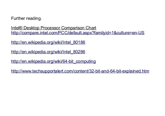 Intel Processor Comparison Chart Wiki