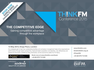 8 | 2015 KLE2 – “Developing your Skills & Knowledge in FM”
 