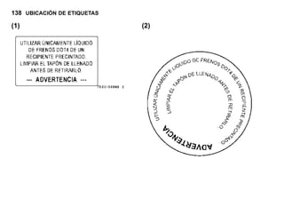 138 UBICACIÓN DE ETIQUETAS
(1) (2)
 