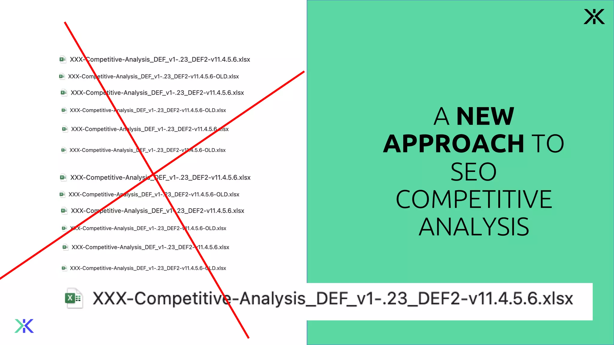 A NEW
APPROACH TO
SEO
COMPETITIVE
ANALYSIS
 