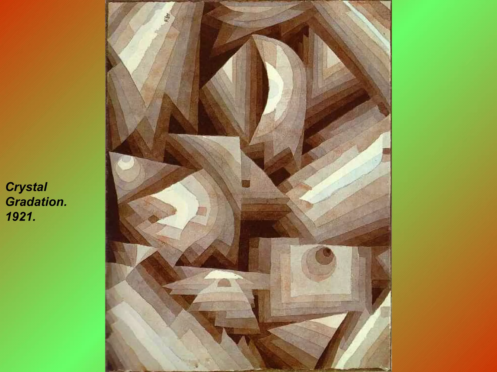 Crystal Gradation. 1921.  