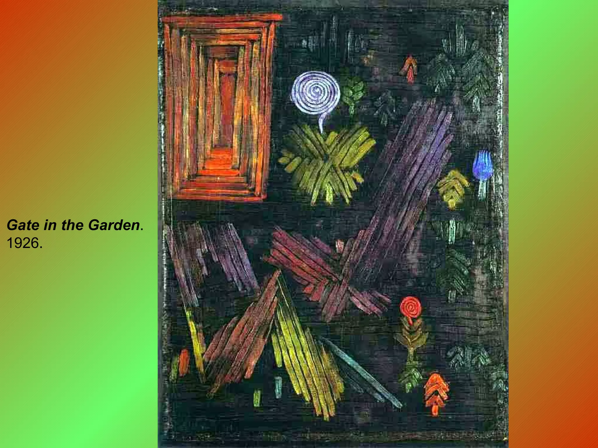 Gate in the Garden . 1926. 