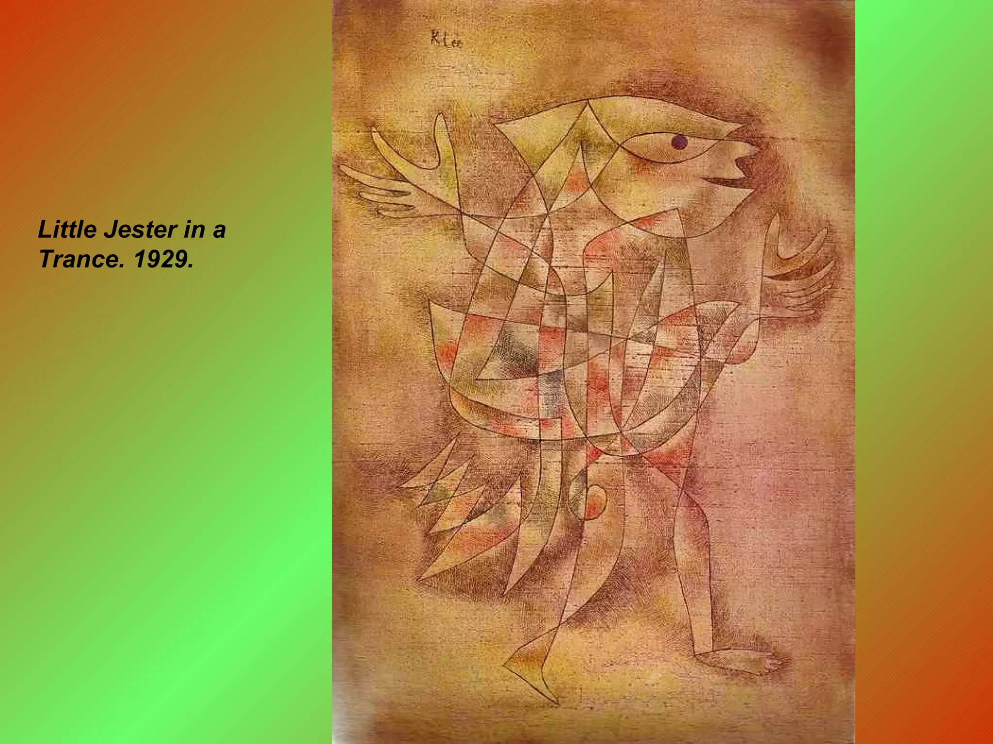 Little Jester in a Trance. 1929. 